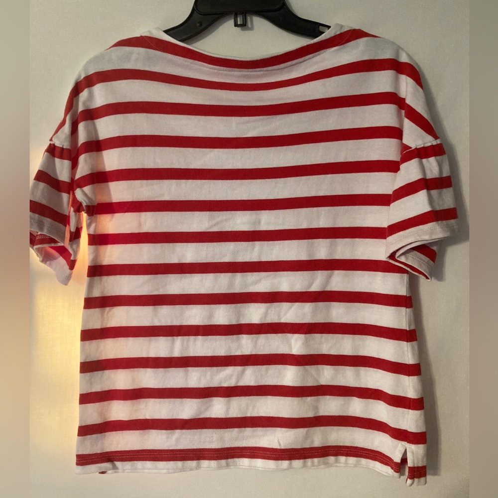Banana Republic Size XS ¾ sleeve Bell Sleeve Striped Shirt - Picture 4 of 4